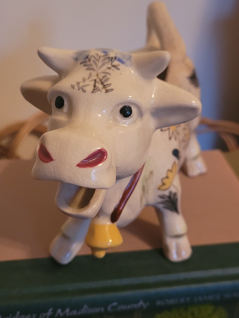 Vintage 1940 Cow Ceramic Creamer.